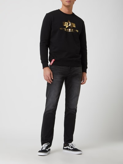 Alpha Industries Sweatshirt mit Logo Black 1