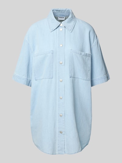 Noisy May Jeansjurk met borstzakken, model 'OREGON' Lichtblauw - 2