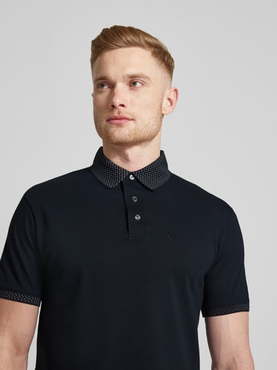 Emporio Armani Poloshirt mit Label-Stitching Marine 3