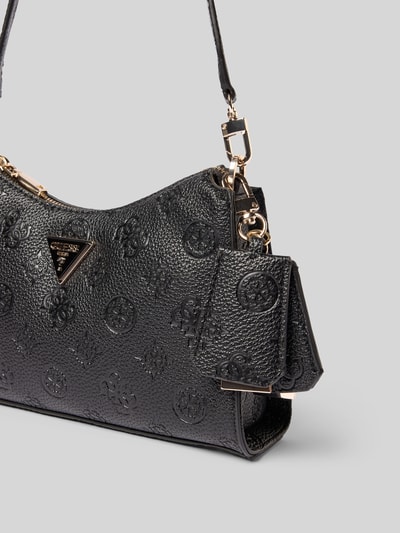Guess Torebka z detalem z logo model ‘CRESIDIA’ Czarny 3
