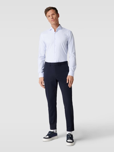 BOSS Slim fit zakelijk overhemd met stretch en extra lange mouw Bleu - 1