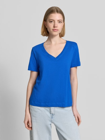 s.Oliver RED LABEL Relaxed Fit T-Shirt aus reiner Baumwolle  Royal 4