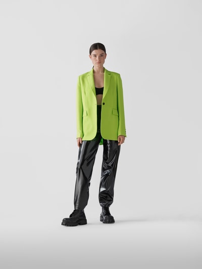 MSGM Blazer mit Reverskragen Hellgruen 1