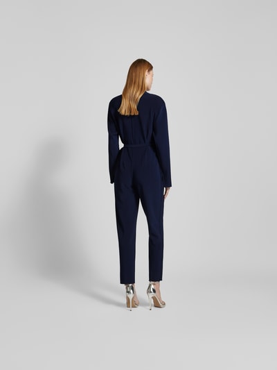 Norma Kamali Jumpsuit mit Taillengürtel Dunkelblau 5