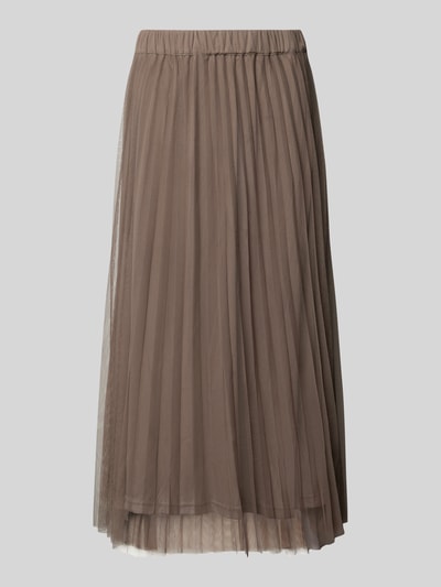 Fynch-Hatton Midirok van plissévouwen Taupe - 2