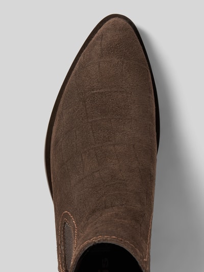 Tamaris Chelsea-boots van suède Donkerbruin - 3