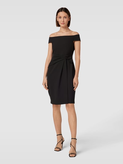 Lauren Ralph Lauren Cocktailkleid mit Knotendetail Modell 'SARAN' Black 1