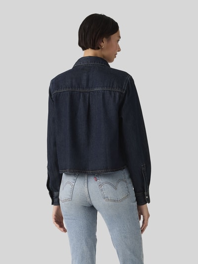Levi's® 300 Regular fit jeanshemd van mix van katoen en lyocell model 'ELI' Donkerblauw - 4
