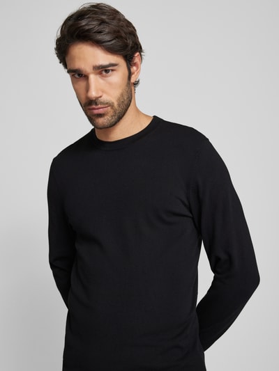 MCNEAL Strickpullover mit Rundhalsausschnitt Black 3