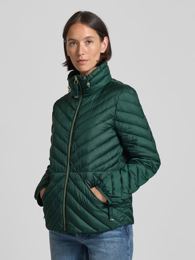 Christian Berg Woman Selection Steppjacke mit Stehkragen und Reißverschlusstaschen Dunkelgruen 4