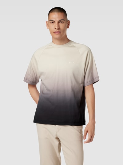 CK Calvin Klein T-shirt met kleurverloop, model 'OMBRE' Zand - 4