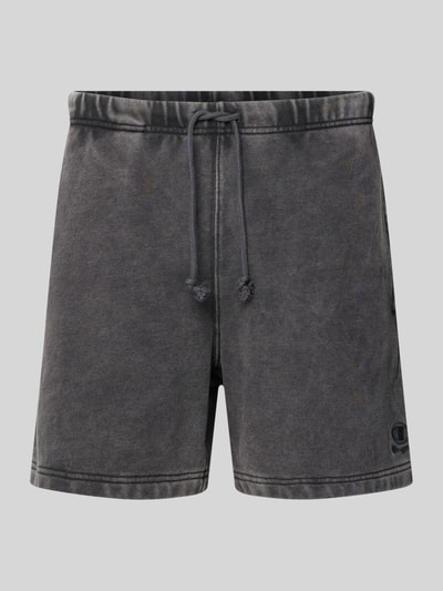 Produktfoto, Sweatshorts mit Eingrifftaschen von CHAMPION, Baumwoll-Mix in Grau, Regular Fit, elastischer Bund, Label-Stitching, vorderseitig