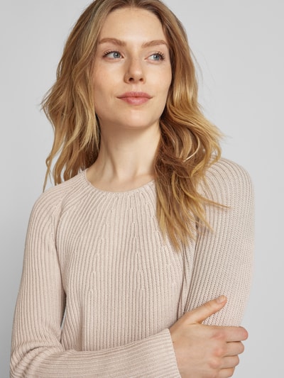 Fynch-Hatton Gebreide pullover met ronde hals Beige gemêleerd - 3