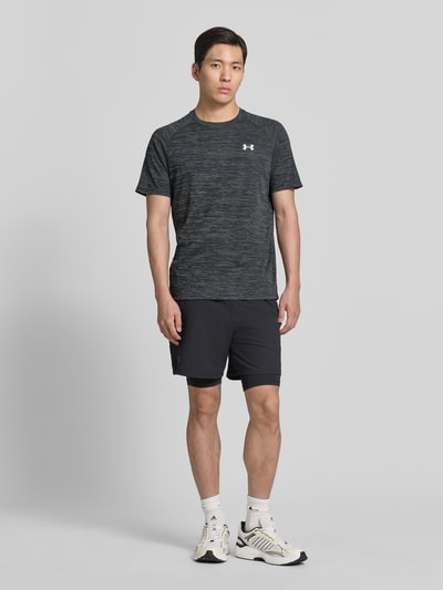 Under Armour T-Shirt mit Label-Print Modell 'Tech' BLACK 1