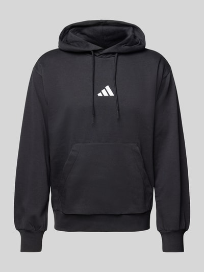 ADIDAS SPORTSWEAR Bluza z kapturem i wyhaftowanym logo model ‘FEELCOZY’ Czarny 2