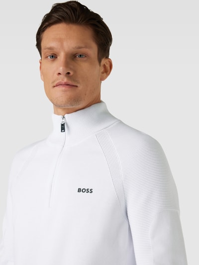 BOSS Green Troyer mit Raglanärmel Weiss 3