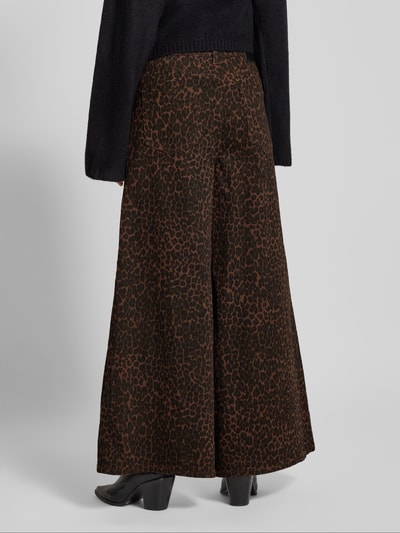 Apricot Wide Fit Jeans mit Animal-Print Modell 'ZOE' Dunkelbraun 5