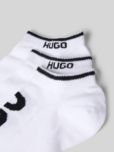 HUGO Sneaker-Socken mit Logo-Print im 3er-Pack Weiss 2