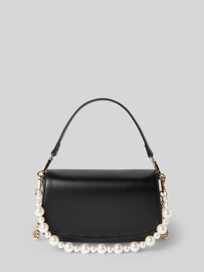 Seidenfelt Handtasche mit Perlen Modell 'TYDAL' Black 2
