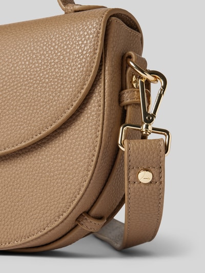 Hey Marly Leren tas met labeldetail, model 'Soul Sister' Taupe - 3