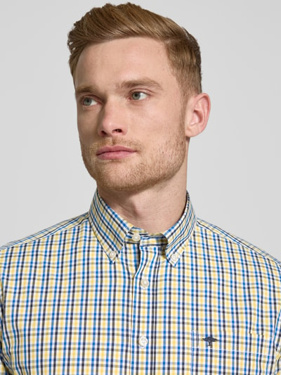 Fynch-Hatton Regular Fit Freizeithemd mit Button-Down-Kragen Gelb 3