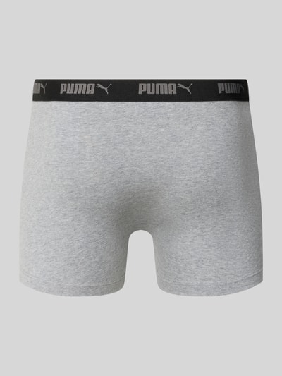 PUMA Trunks in een set van 4 met elastische band met logo Zwart - 3