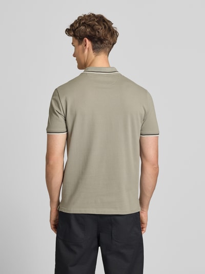 Champion Slim Fit Poloshirt mit Label-Stitching Hellgrau 5