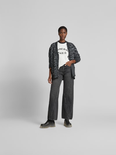 Anine Bing Relaxed Fit Cardigan aus Alpaka-Mix Dunkelgrau 1