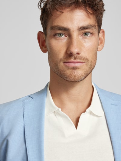 Cinque Regular fit poloshirt met V-hals, model 'Bolo' Wit - 3