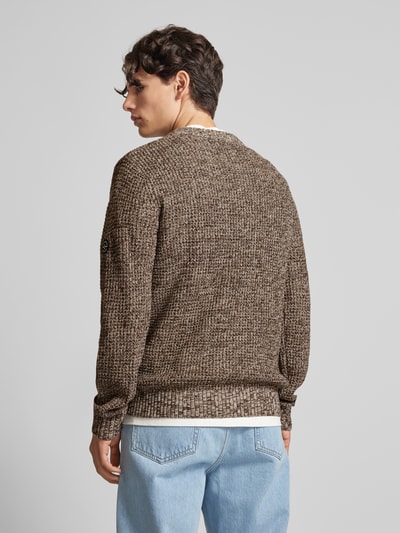 Jack & Jones Strickpullover mit Rundhalsausschnitt Modell 'LIAM' Beige 5