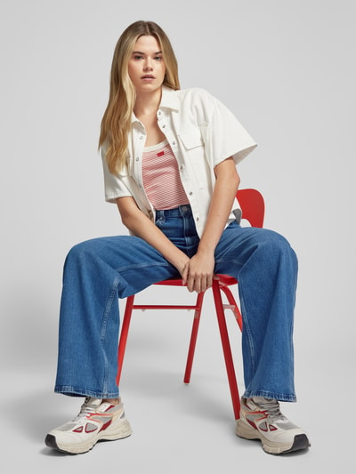 Tommy Jeans Jeansy z wysokim stanem, szeroką nogawką i 5 kieszeniami model ‘CLAIRE’ Jeansowy niebieski 1