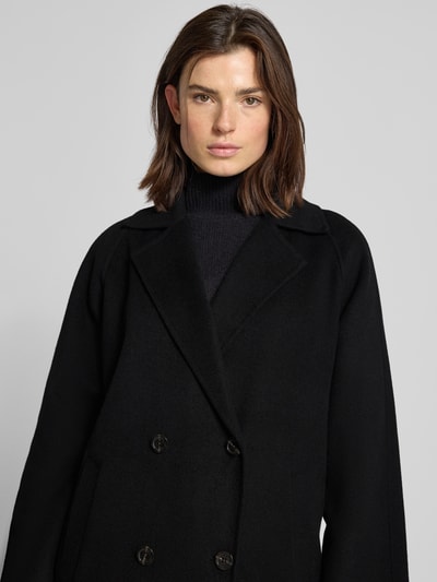 OAKWOOD Lange jas van wolmix, model 'DONATELLA' Zwart - 3