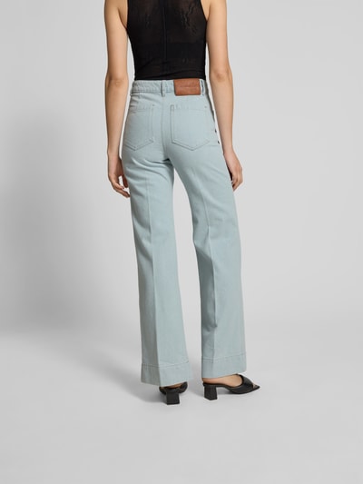 Victoria Beckham Jeans mit Eingrifftaschen Hellblau 5