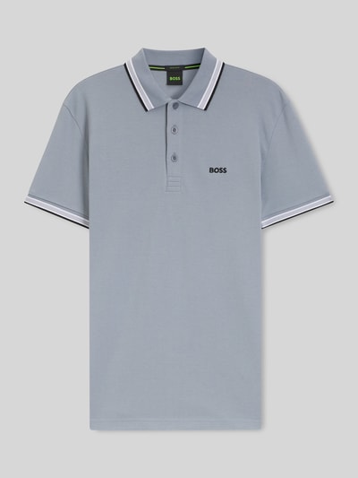 BOSS Green Regular Fit Poloshirt aus reiner Baumwolle Modell 'PADDY' Dunkelgrau 2