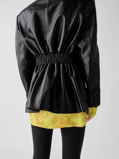 The Mannei Blazer aus Leder Schwarz 3