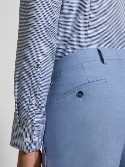 SEIDENSTICKER Koszula biznesowa o kroju slim fit z kołnierzykiem typu kent Błękitny 3