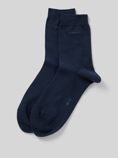 Esprit Socken  mit Label-Stitching im 4er-Pack Dunkelblau 1