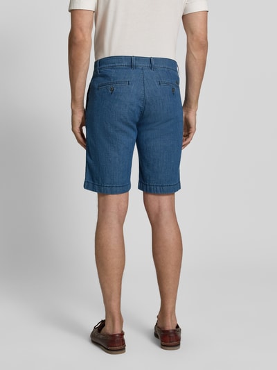 Pierre Cardin Regular Fit Bermudas in Denim-Optik mit Paspeltasche Blau 5
