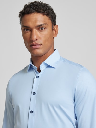 OLYMP Level Five Slim Fit Businesshemd mit Stretch-Anteil Hellblau 3