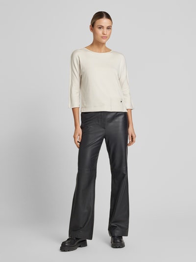 Marc Cain Longsleeve mit U-Boot-Ausschnitt Kitt 1