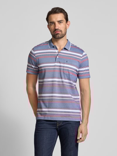 RAGMAN Regular Fit Poloshirt mit Brusttasche Blau 4