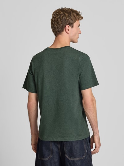 JACK & JONES Regular Fit T-Shirt aus Baumwoll-Mix Modell 'Organic' Dunkelgruen 5