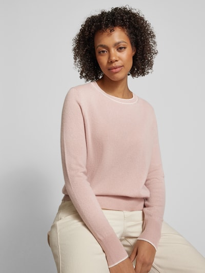 Jake*s Collection Gebreide pullover met ronde hals Rosé - 3