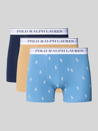 Polo Ralph Lauren Underwear Trunks mit elastischem Logo-Bund im 3er-Pack Blau 1
