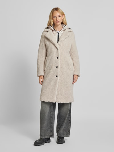 Frieda & Freddies Mantel im Double-Layer-Look Modell 'GINE' Sand 4