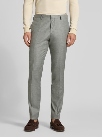 ROY ROBSON slim fit pak van scheerwolmix met 2-knoops colbert Lindegroen - 6