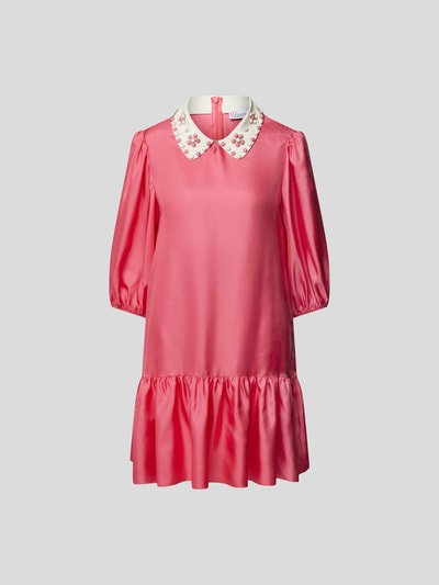 RED Valentino Knielanges Kleid mit Zierbesatz Lachs 2