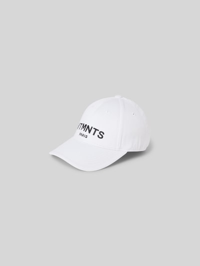 VTMNTS Basecap mit Label-Stitching Weiss 2