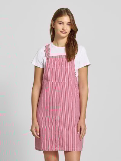 Pieces Regular fit tuinjurk van katoenmix, model 'ALLO' Bordeaux - 4