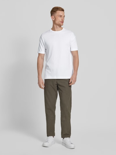 Drykorn Oversized T-shirt met extra brede schouders, model 'THILO' Wit - 1